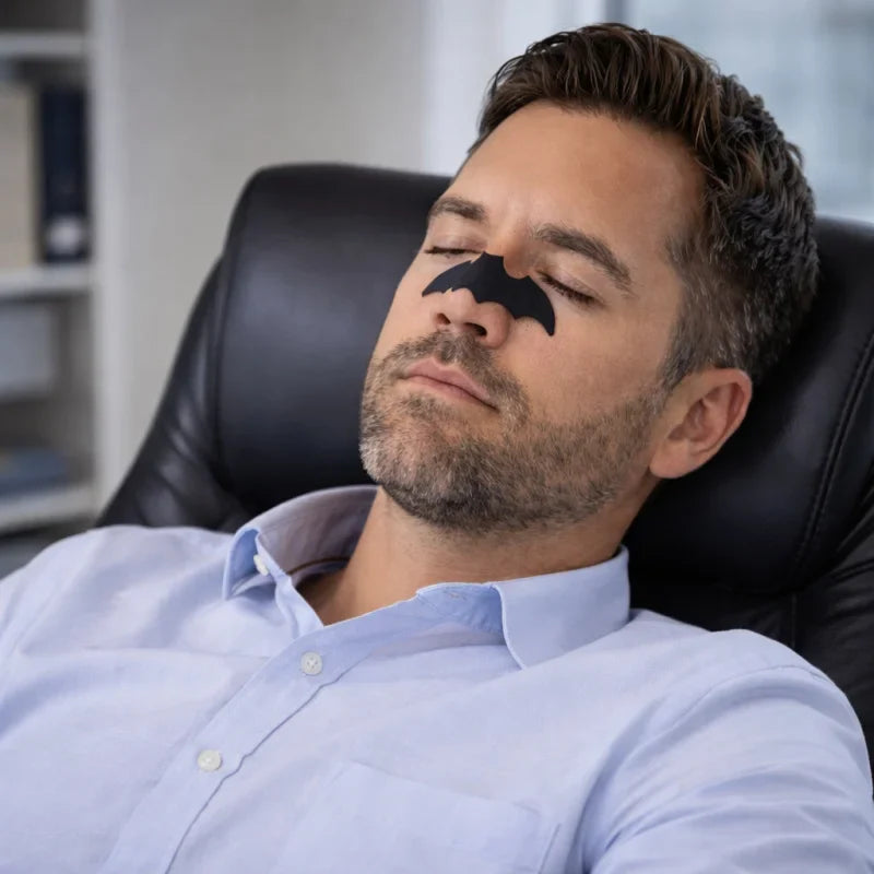 Breathable Adhesive Nose Strips | Anti-Snoring Nose Patch for Day and Night Use