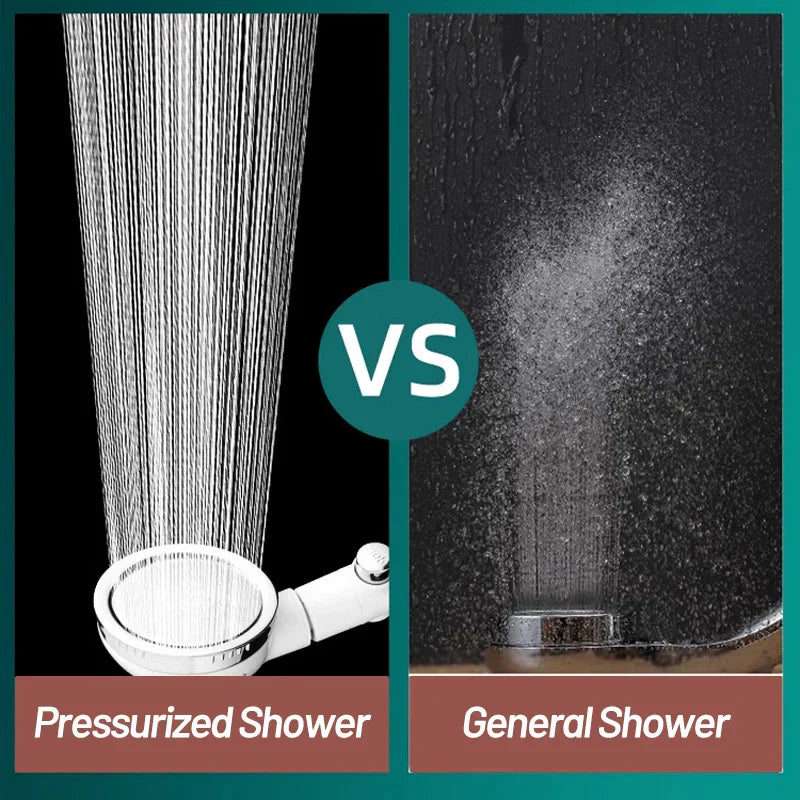 DecorBites™ 3-Mode High Pressure Shower Head with Hose - Water Saving Nozzle