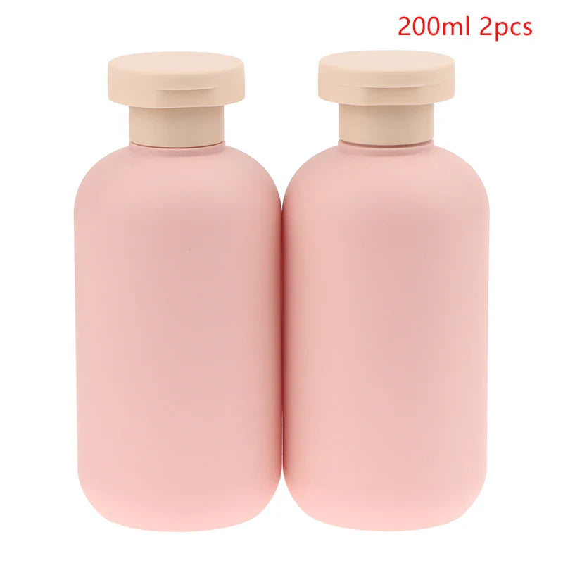 2Pcs Empty Plastic Pump Lotion Bottles | Travel Size Refillable Containers