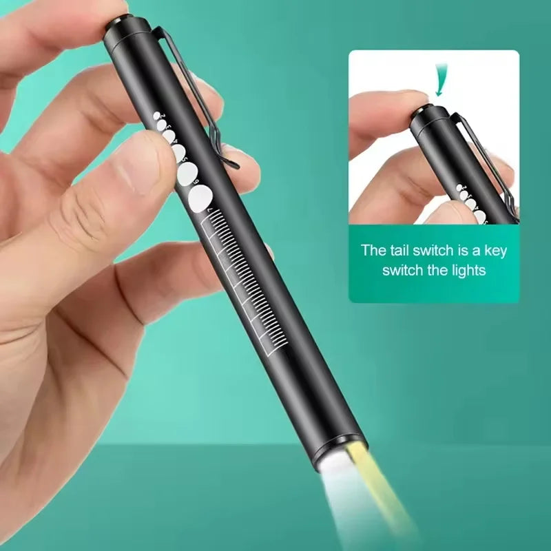 Mini Portable Penlight LED Flashlight | USB Rechargeable Medical and Outdoor Torch