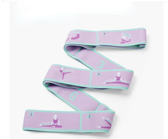Yoga Stretching Belt | Elastic Resistance Band with Loop Design for Pilates