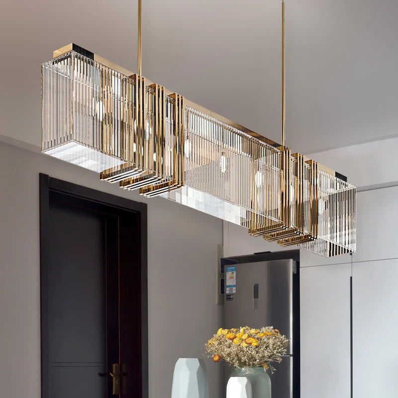 DecorBites™ Elegant Gold Lustre Pendant Light for Dining Room Decor