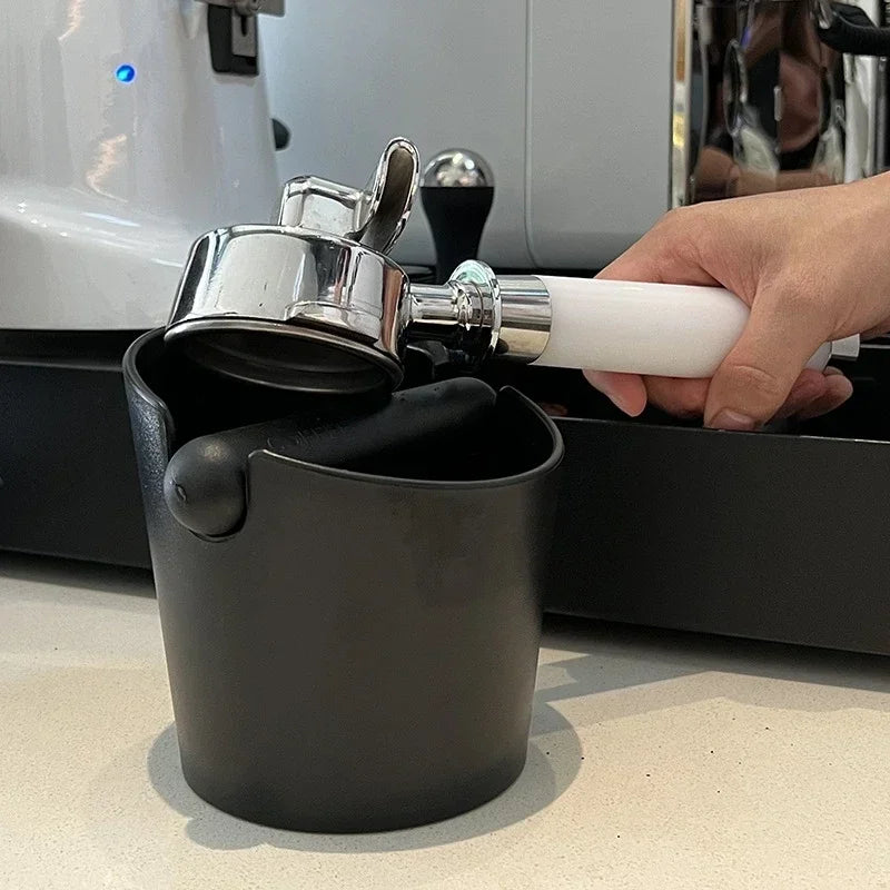 DecorBites™ Espresso Knock Box with Removable Bar and Non Slip Base