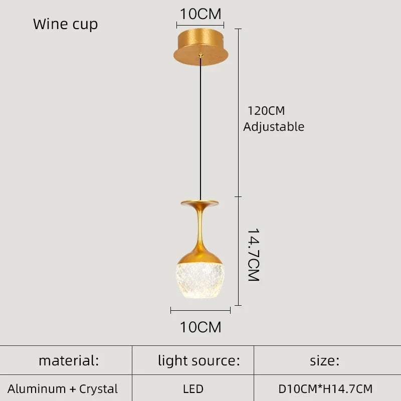 DecorBites™ Crystal LED Chandelier for Dining Room Decor & Kitchen Island Lighting