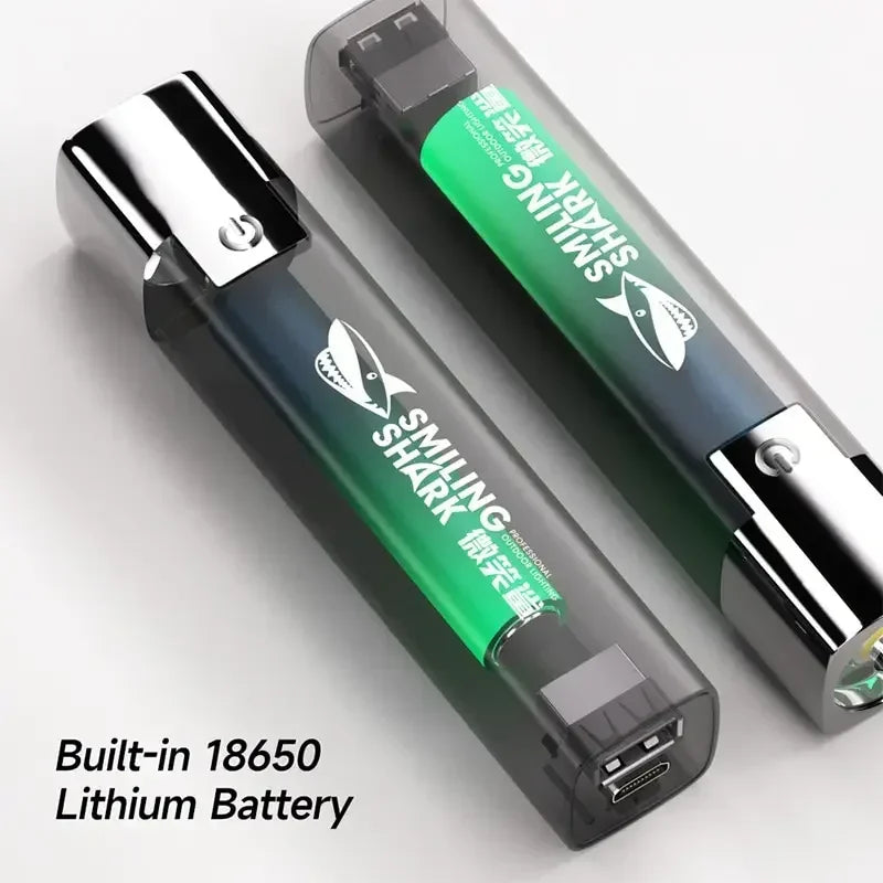 ESMARTER Super Bright LED Flashlight | USB Rechargeable 450 Lumen Torch for Camping