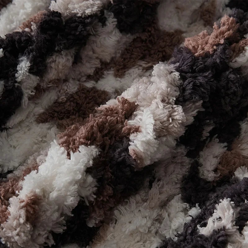 DecorBites™ Knitted Jacquard Blanket Throw 130x160cm 1400g