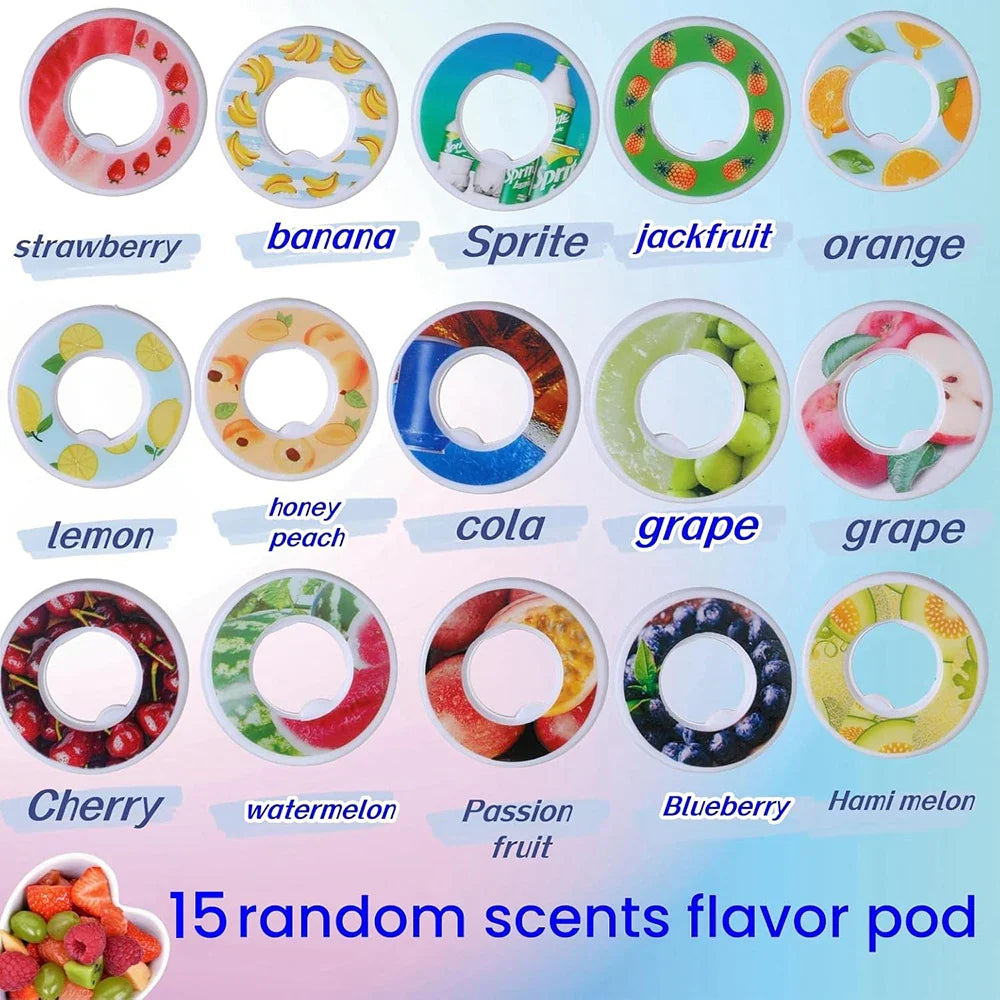 Water Flavor Pods for Water Bottles | Fruit Scented Infuser Caps