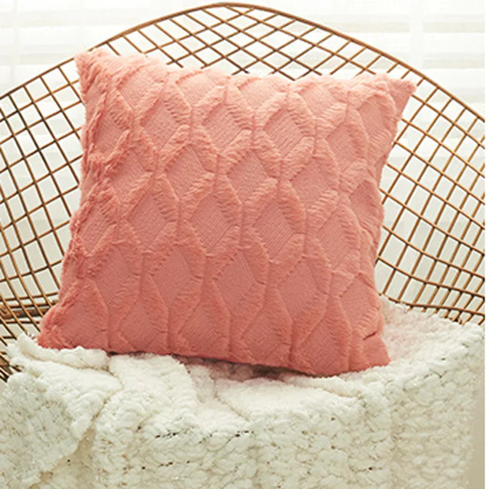 DecorBites™ Diamond Solid Embroidery Cushion Cover - Modern Home Decor
