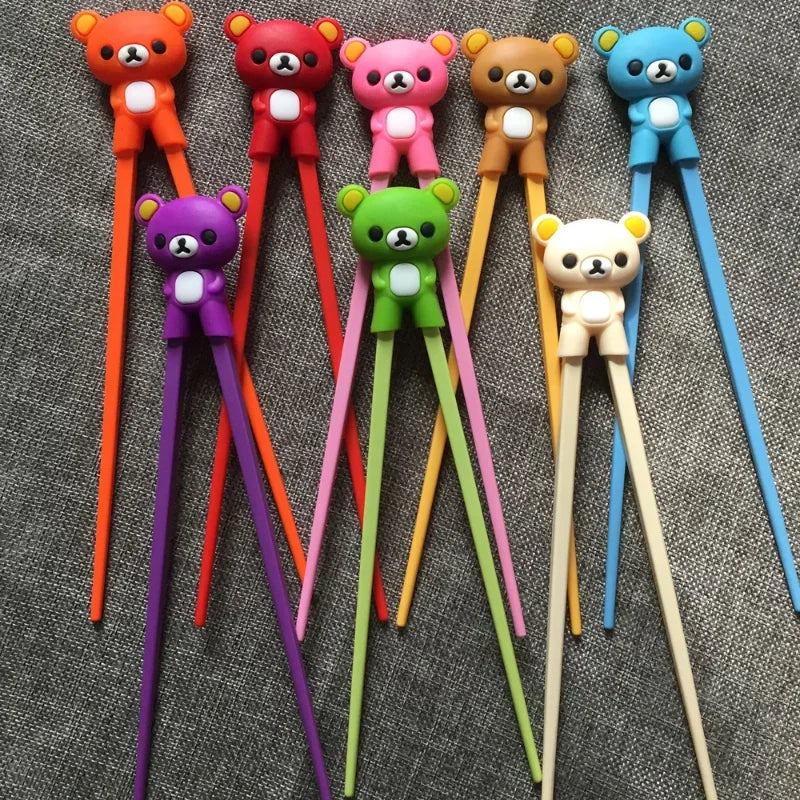 DecorBites™ Kids' Bear Panda Cat Learning Chopsticks Set: Fun Training Gift for Children