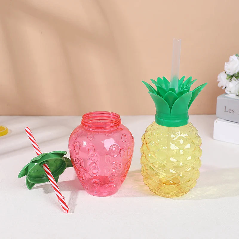 Creative Strawberry Pineapple Juice Cups | Photography Props & Summer Gift