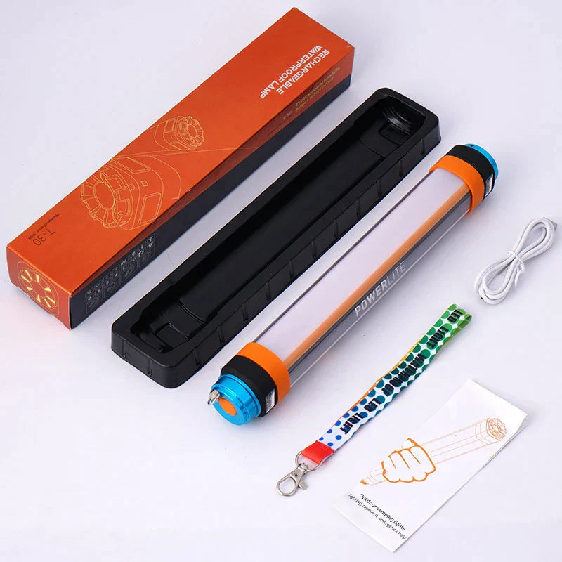 DecorBites™ LED Camp Light: Portable, Waterproof, Rechargeable, Magnetic Flashlight