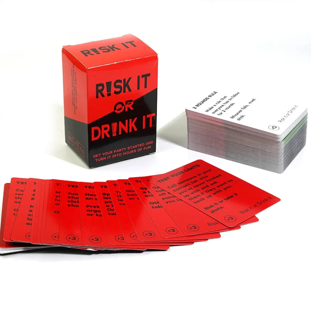 Risk It or Drink It – Hilarious Adult Party & Drinking Card Game
