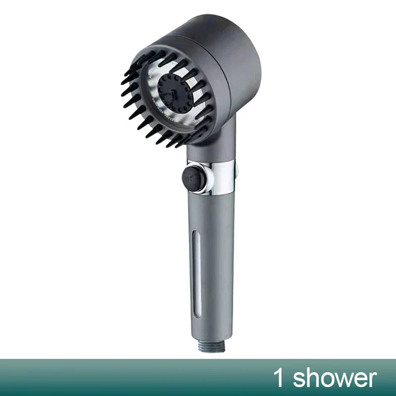 DecorBites™ 3-Mode High Pressure Handheld Shower Head with Stop Button - Bathroom Spray Nozzle