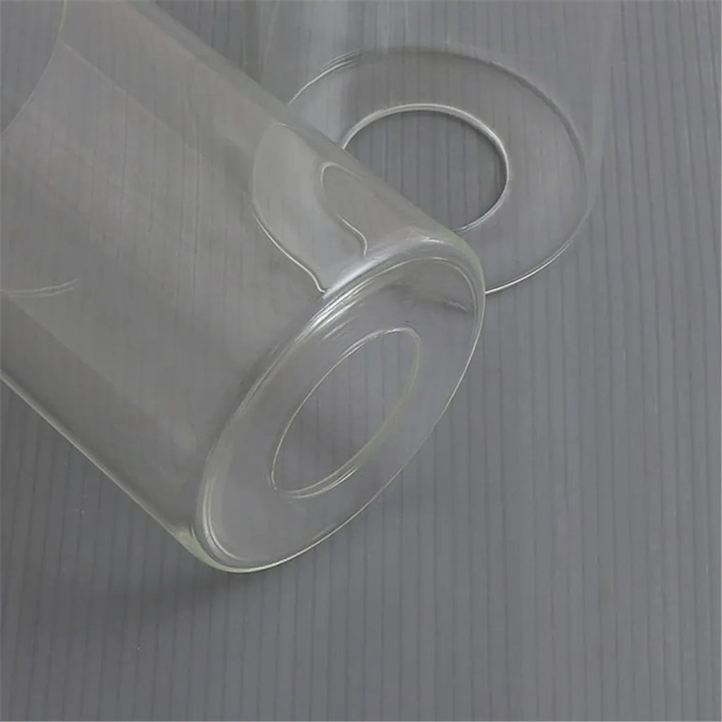 DecorBites™ Clear Glass Cylinder Lamp Shade for E27 E26 Socket - Vanity Chandelier Floor Light