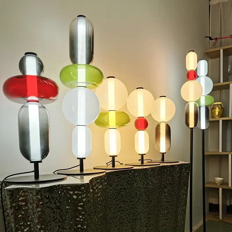 DecorBites™ Glass Floor Lamp LED Table Light - Italian Design High Quality