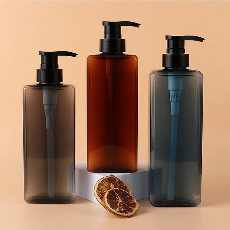 Square Soap Dispenser | Refillable 400/500ml Bathroom Pump Bottle