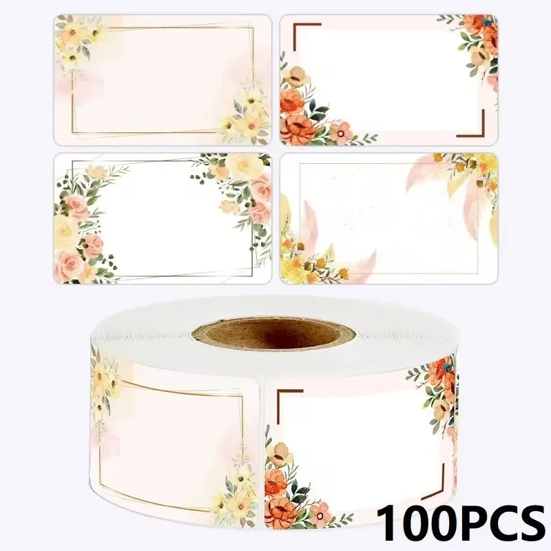 Sunflower Sticker Roll Pack | 50-250 Custom Name Labels for Home Organizing