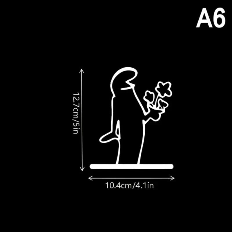 Minimalist La Linea Switch Sticker | Cartoon Power Switch Decal for Home Decor