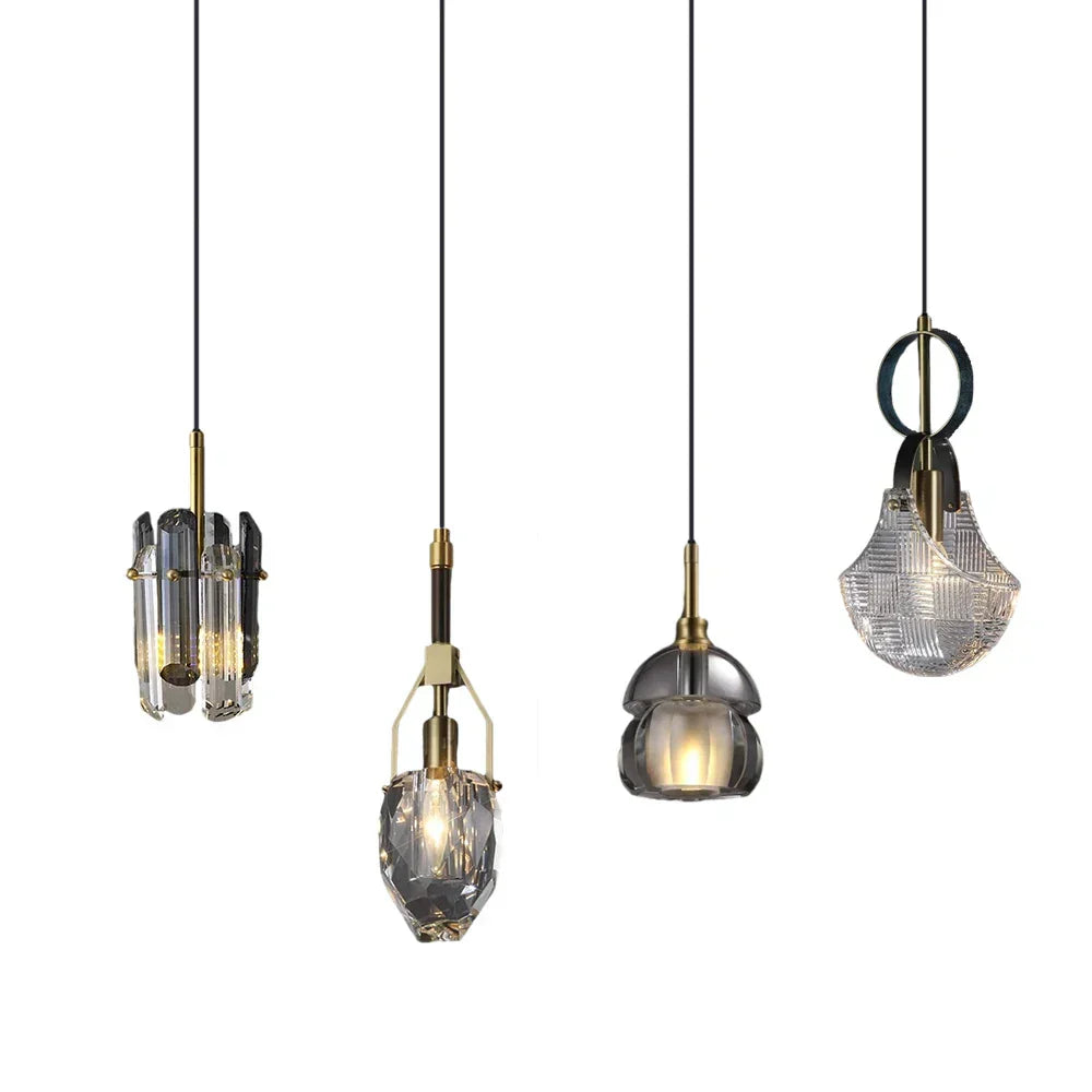 DecorBites™ Crystal LED Ceiling Chandelier - Dimmable Art Deco Pendant Light