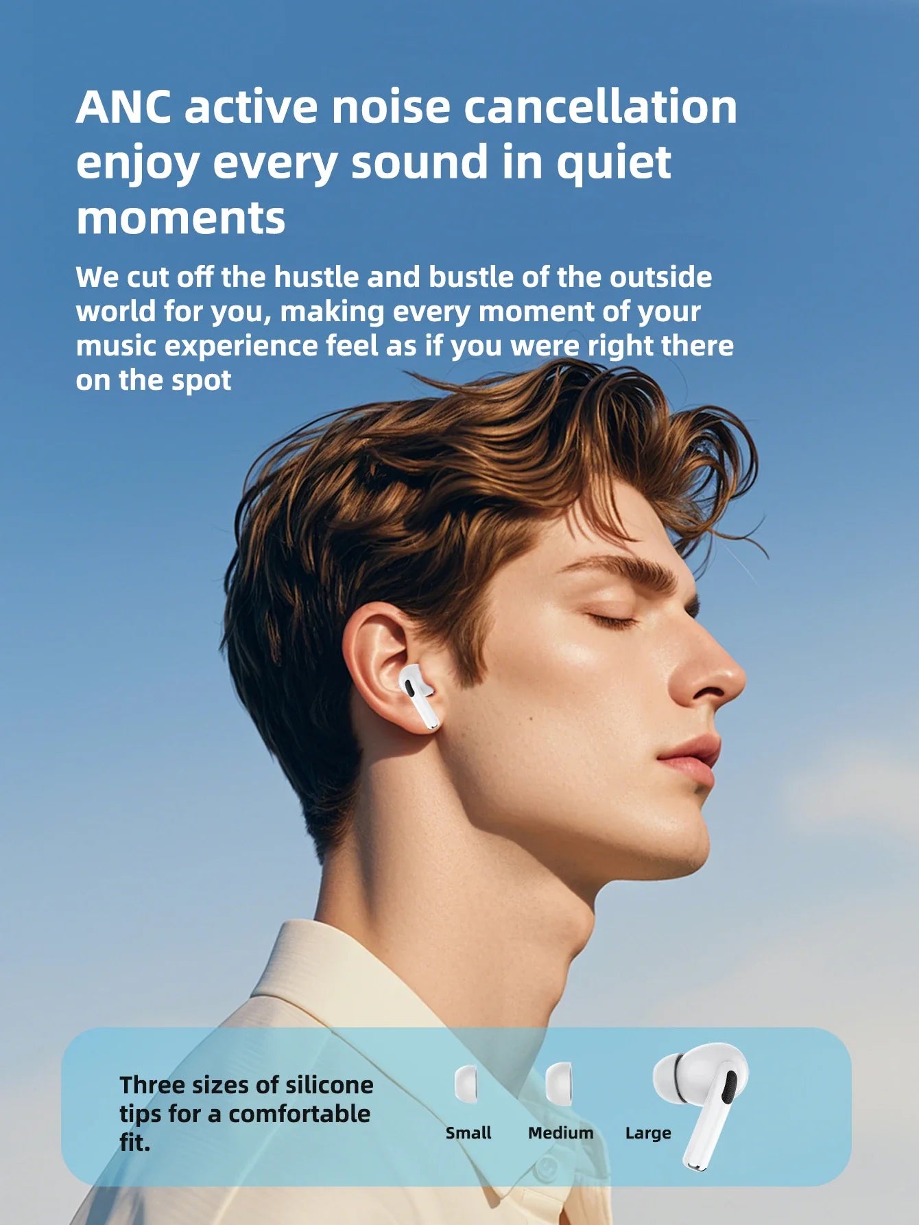 2026 Pro Wireless Bluetooth Headphones | Premium Sound with Mic and Charging Case