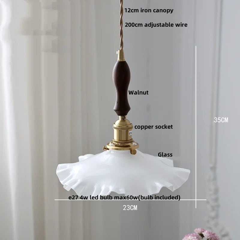 DecorBites™ Copper Knob Iron LED Pendant Light - Adjustable Nordic Modern Hang Lamp
