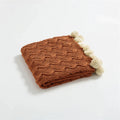 DecorBites™ Elegant Chenille Pompons Throw Blanket