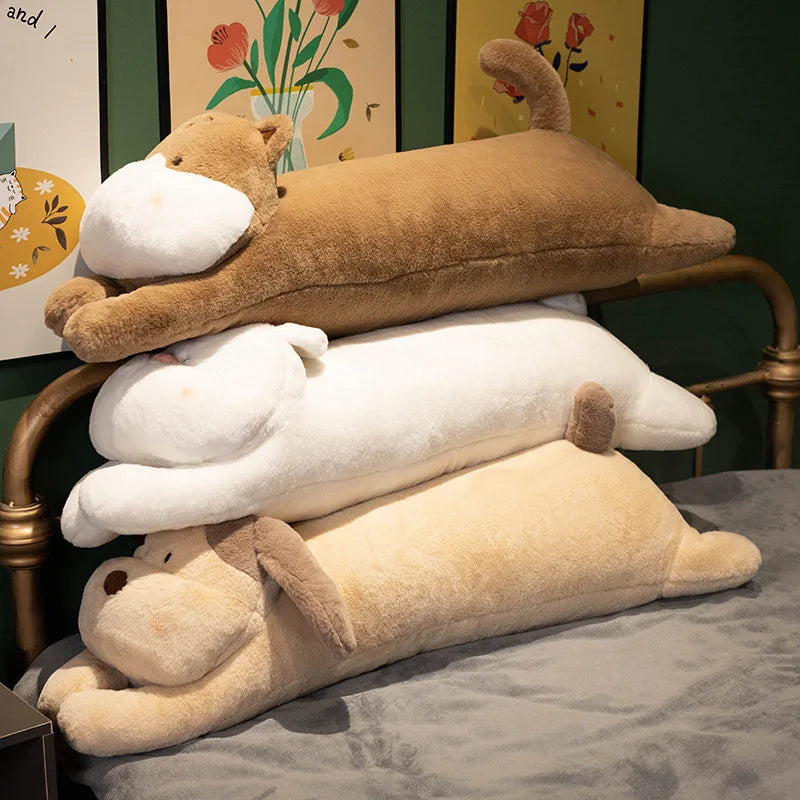 DecorBites™ Dog Side Sleeper Body Pillow - Soft & Fluffy Leg Support - Cute Rabbit Design