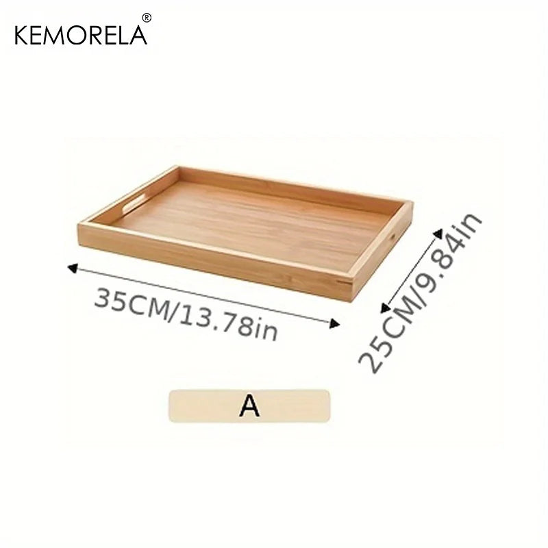 DecorBites™ 1PCS Rectangular Wooden Trays - Multipurpose Kitchen Storage Organizer