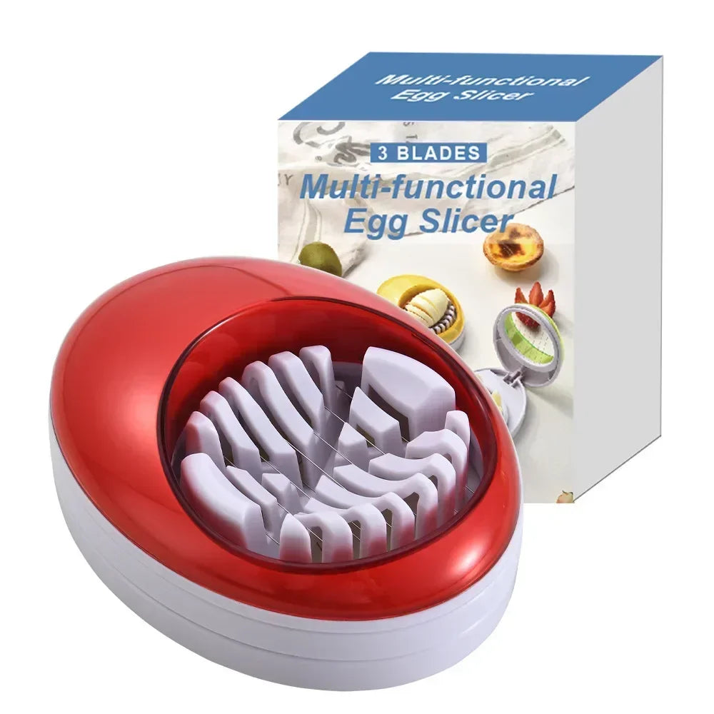 DecorBites™ Egg Cutter Slicer Easy Slice Kitchen Tool Fruit Slices Purple Clean
