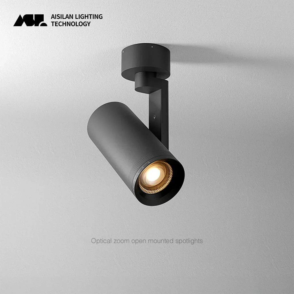 DecorBites™ 12W Dimmable LED Ceiling Spotlight | Adjustable Beam Angle | CRI97 Black