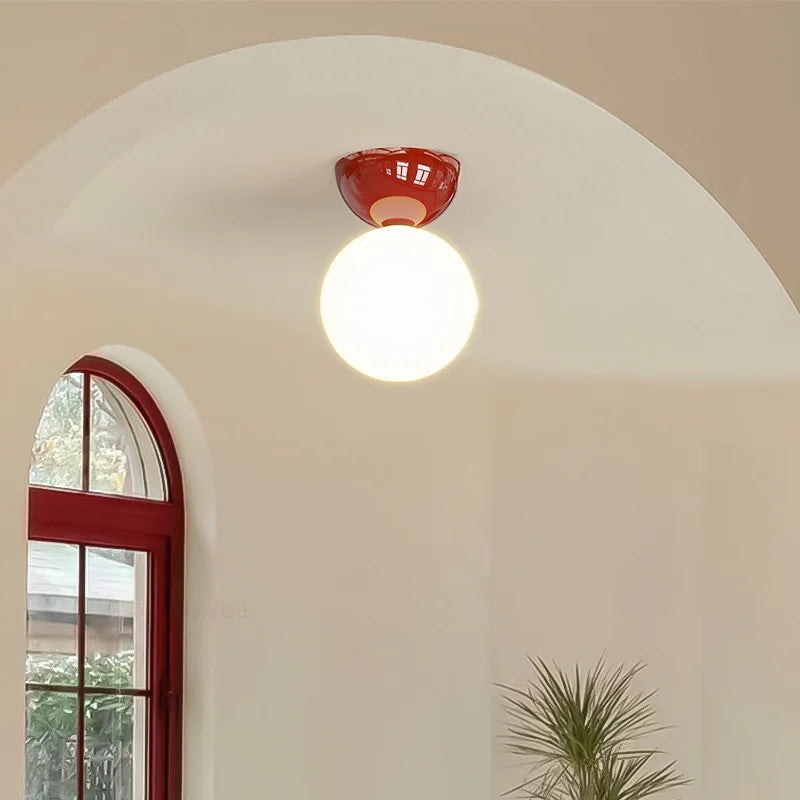 DecorBites™ Iron Glass LED Ceiling Lights Modern Home Decor Lighting G9 Lamparas