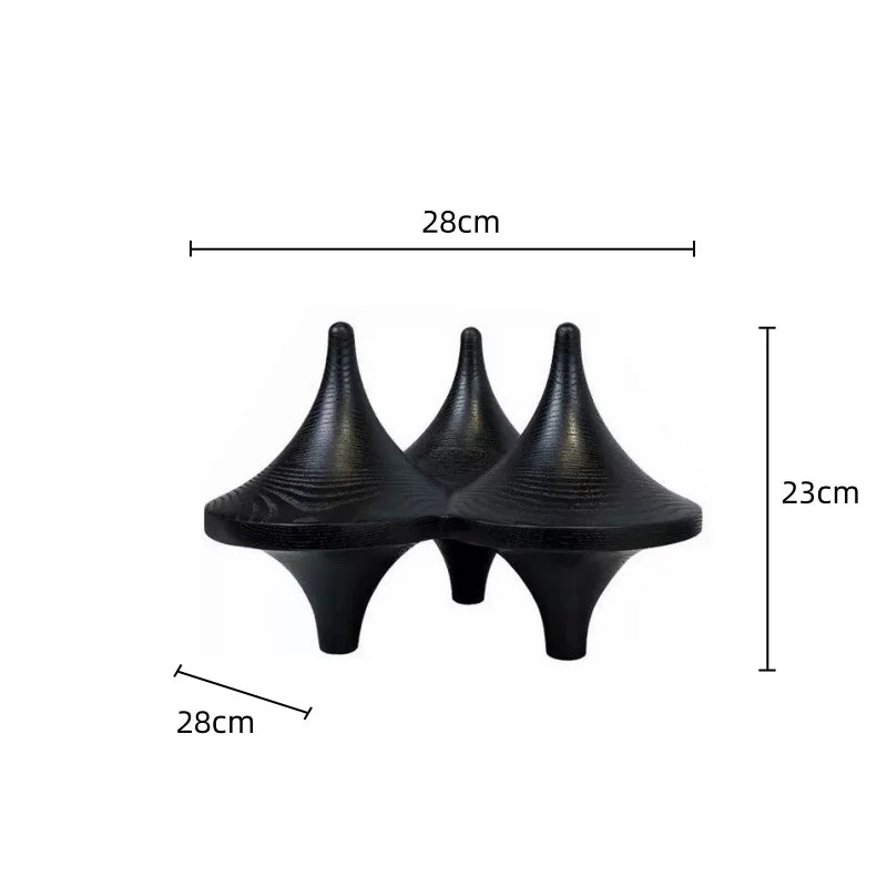 DecorBites™ Geometric Gyroscope Triangle Cone Resin Decorative Figurines Ornament