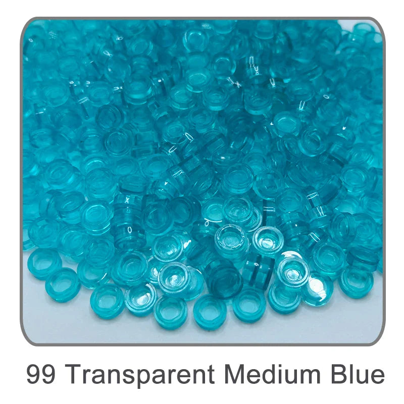 1000Pcs Tile 1x1 Round Building Blocks | 52 Color DIY Educational Creative Toy Set