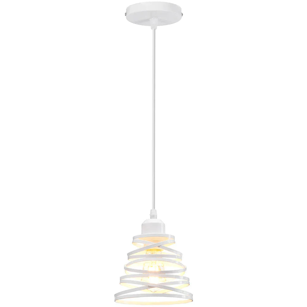 DecorBites™ Iron Cage Ring Chandelier Pendant Light for Kitchen Living Room