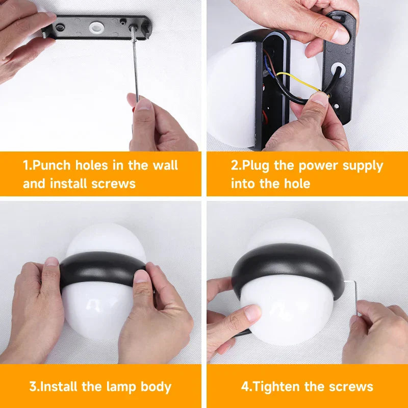 DecorBites™ Acrylic LED Wall Light for Home Decoration Luxury Mood Light