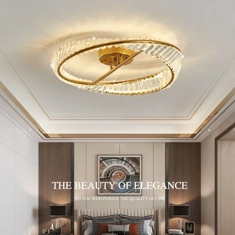 DecorBites™ Crystal LED Ceiling Lights: Modern Luxury Kitchen Dining Room Lighting