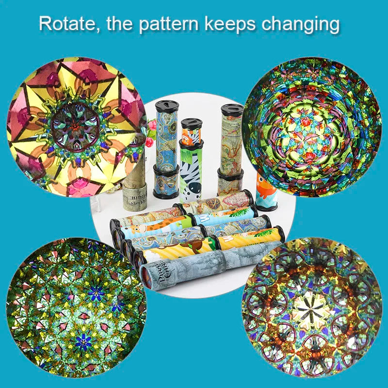 Scalable Rotation Kaleidoscope | 30cm Magic Educational Toy for Children