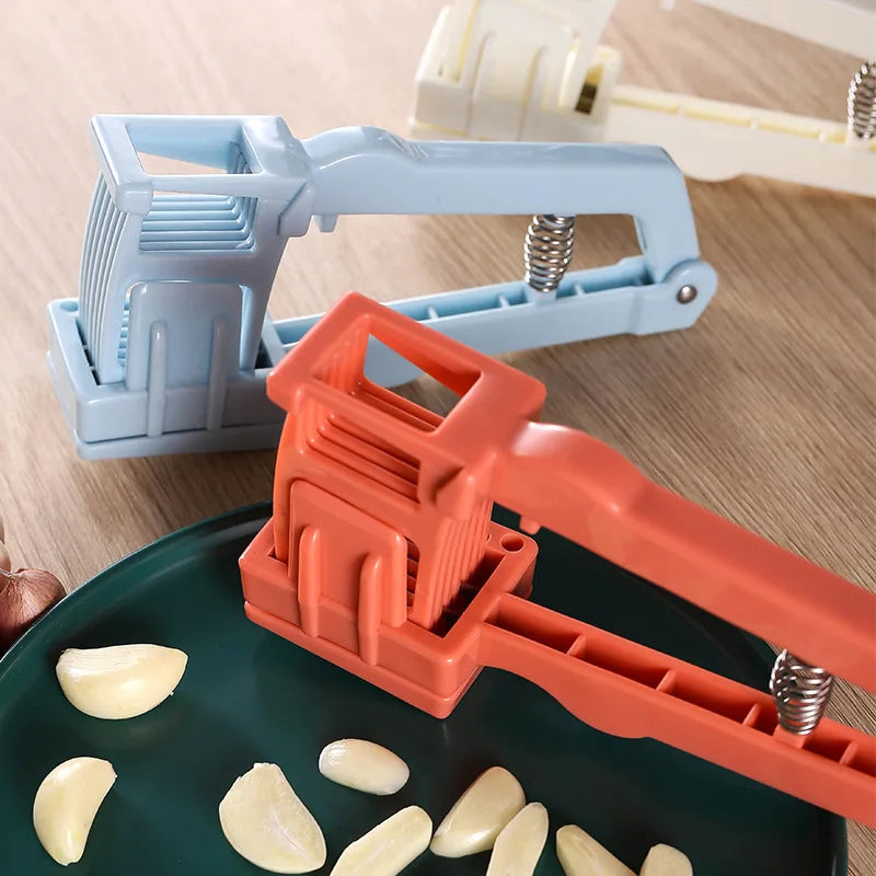DecorBites™ Garlic Press Slicer Chopper Food Crusher Cutter Kitchen Gadget