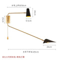 DecorBites™ Adjustable Double Head LED Wall Lamp with Pull Switch
