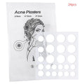 24pcs/36pcs Round Hydrogel Invisible Acne Sticker | Makeup and Skincare Tool