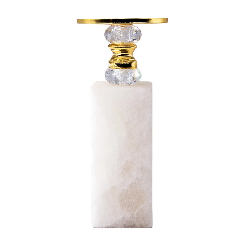 DecorBites™ Gold Marble Candle Holder Candelabrum Wedding Decor Desktop Accessories