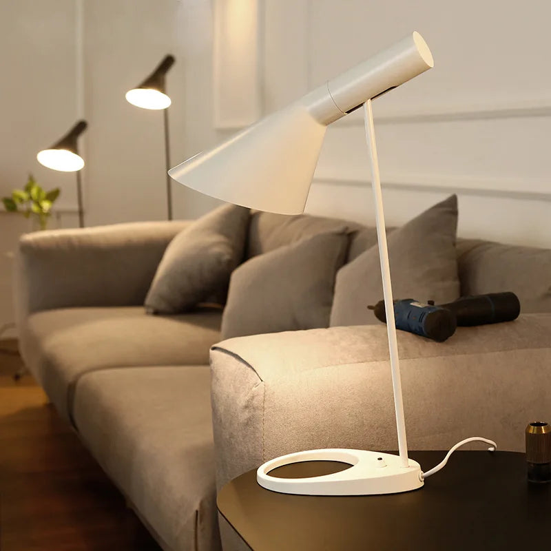 DecorBites™ Industrial Iron Table Lamp for Bedroom Decor and Lighting