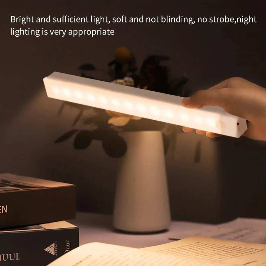Rechargeable LED Motion Sensor Night Light | Magnetic Strip Light for Cabinet Bedside Closet