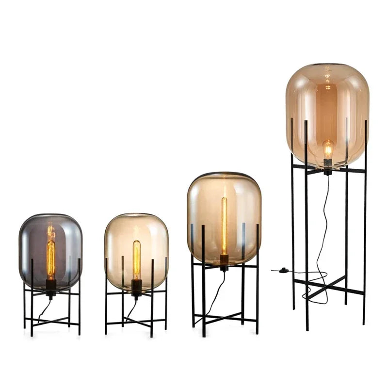 DecorBites™ Glass Ball LED Floor Lamp - Postmodern Scandinavian Design