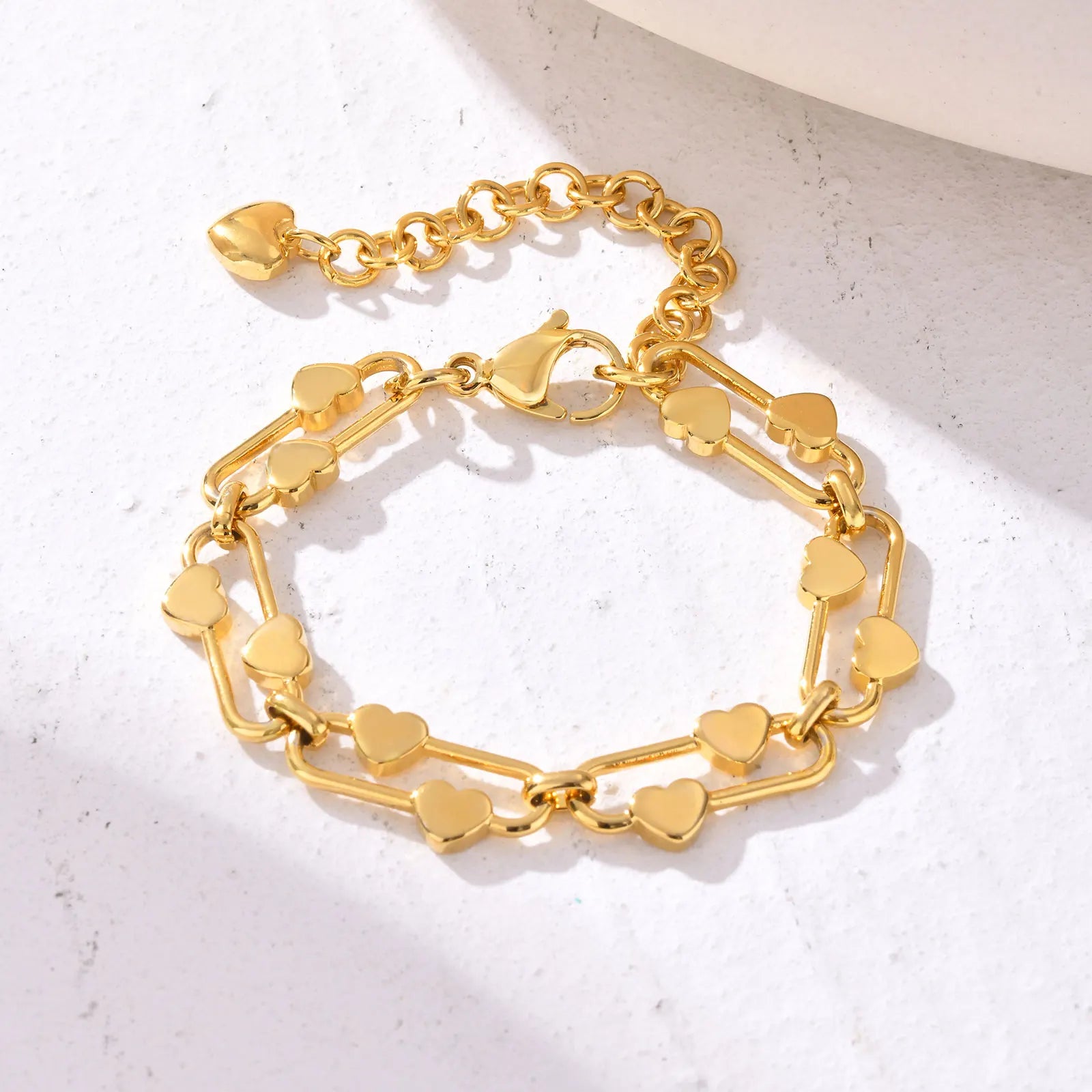 Elliptical Chain Bracelet for Women | Handmade Stainless Steel Jewelry