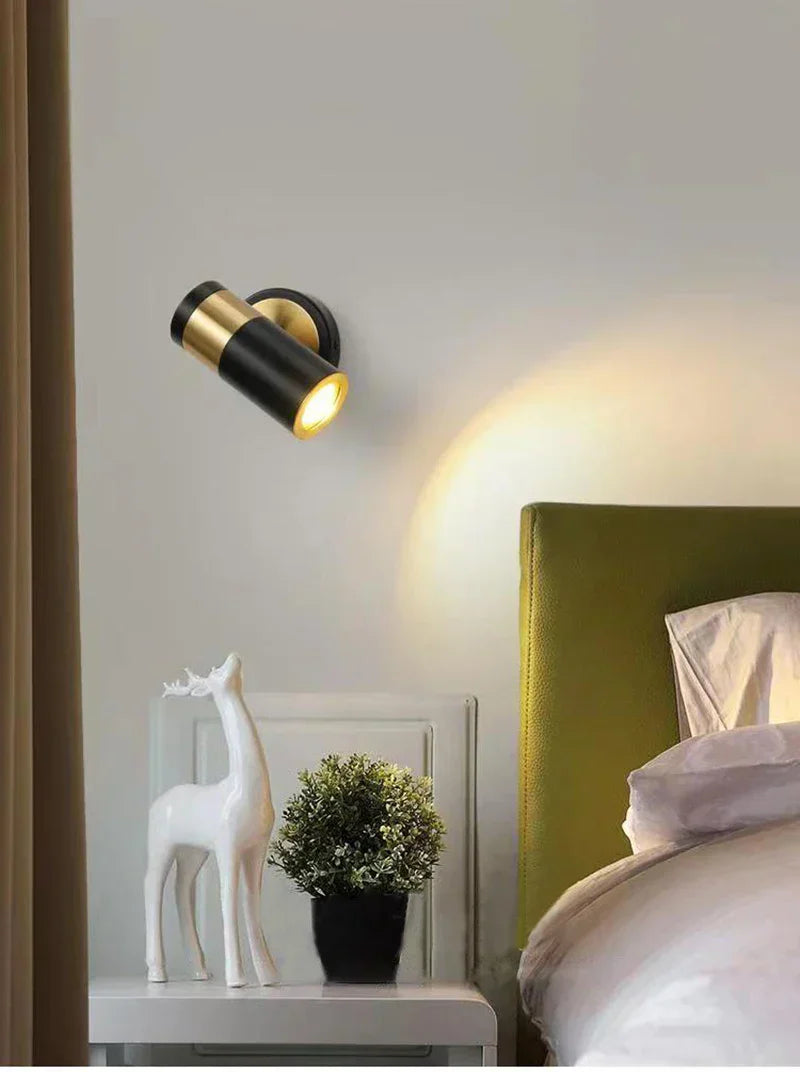 DecorBites™ Adjustable Nordic LED Wall Lamp for Bedroom, Modern Minimalist Rotating Light