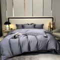 DecorBites™ Egyptian Cotton Bedding Set - Solid Color Sheet Pillowcase Duvet Cover