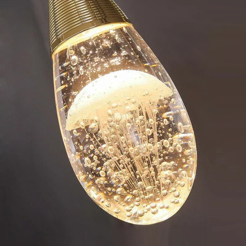 DecorBites™ Crystal LED Chandelier for Dining Room Decor & Kitchen Island Lighting