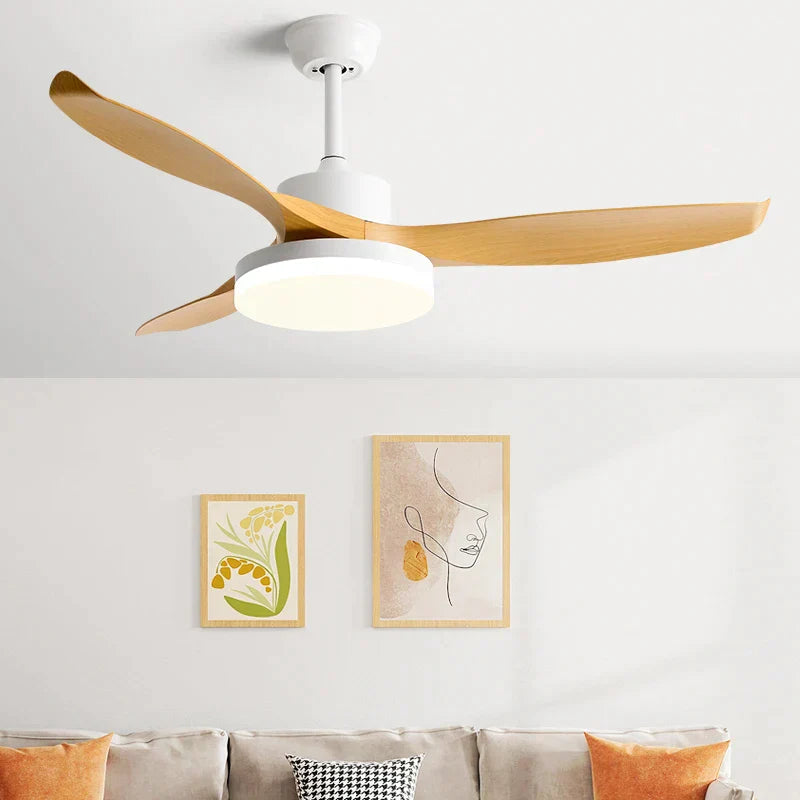 DecorBites™ 52" DC Ceiling Fan with 3 ABS Blades and 60W LED Light, Remote Control