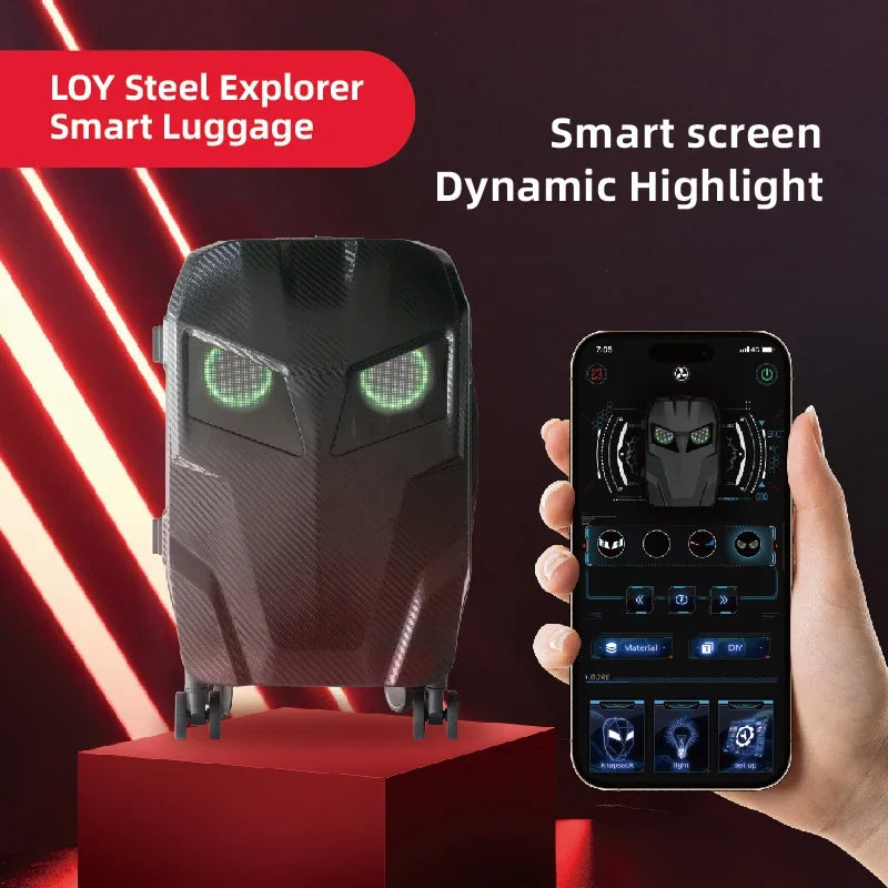 LED Travel EyeSpin Luggage
